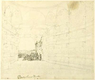 Studie för Drurylane Theater, från Microcosm of London av Augustus Charles Pugin
