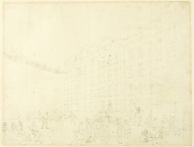 Studie för Fleet Prison, från Microcosm of London av Augustus Charles Pugin