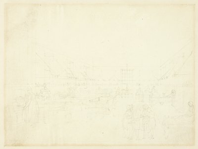Studie för Hospital, Middlesex, från Microcosm of London av Augustus Charles Pugin