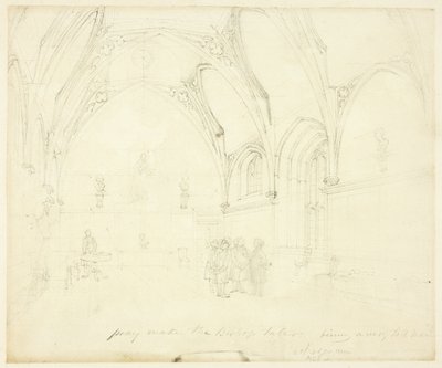 Studie för Lambeth Palace, från Microcosm of London av Augustus Charles Pugin