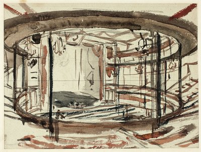 Studera för Sadlers Wells Theatre av Augustus Charles Pugin