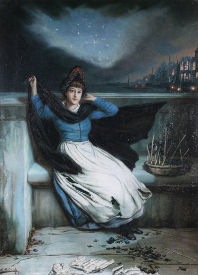Dagens slut - slutsålt av Augustus Edwin Mulready