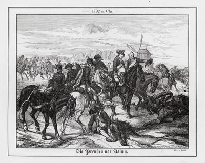 Preussarna i slaget vid Valmy av Augustus J. Beck