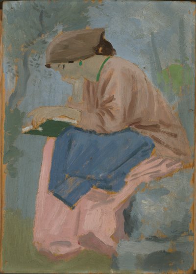 En kvinna som läser - provensalsk studie av Augustus John