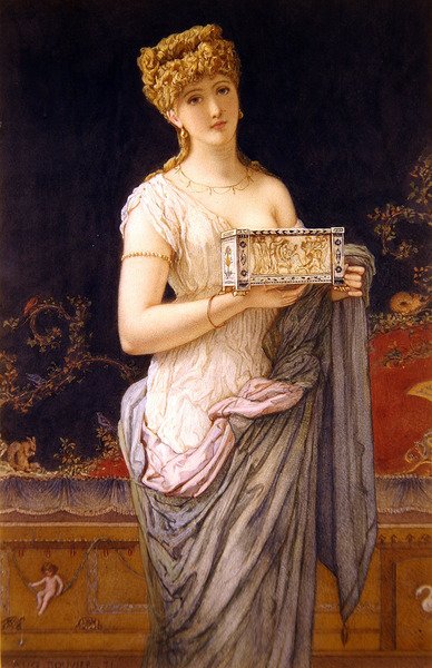 Pompeiansk flicka av Augustus Jules Bouvier