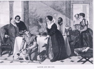 Launce och hans hund, från The Magazine of Art 1893, Cassell and Company av Augustus Leopold Egg