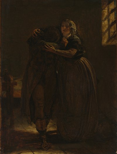 Studera för "Kom vila i denna famn min egen kära" av Augustus Leopold Egg