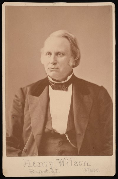 Porträtt av Henry Wilson 1812-1875, före 1876. av Augustus Marshall