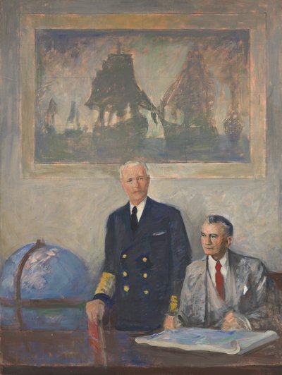 Överkommandot - Höger panel, 1947-1949. av Augustus Vincent Tack