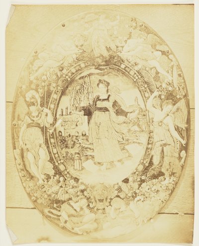 [Plansch med allegorisk figur av grammatik] av Augustus W. Franks