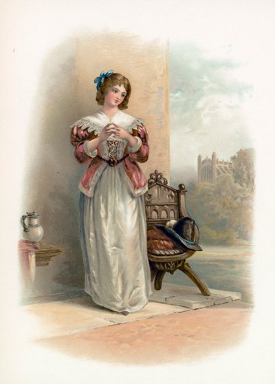 Anne Page från The Merry Wives of Windsor av Augustus Wall Callcott
