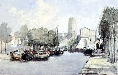 Dordrecht (teckning) av Augustus Wall Callcott