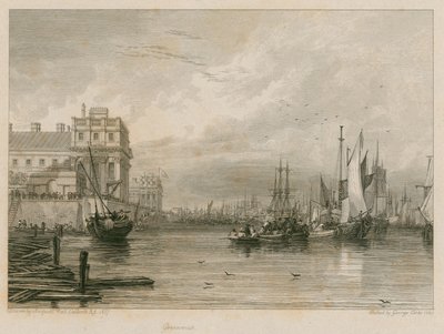 Greenwich, London av Augustus Wall Callcott