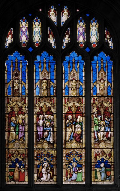 Händelser i aposteln Thomas, ca 1843 (målat glas) av Augustus Welby Northmore Pugin