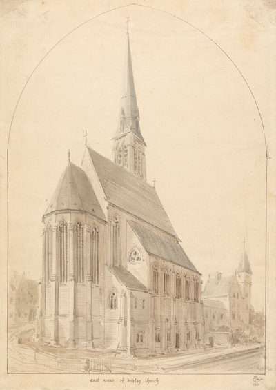 Our Blessed Lady and St Thomas of Canterbury, Dudley: Perspektiv av Augustus Welby Northmore Pugin