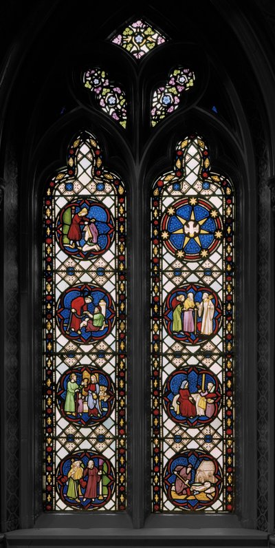 Seven Corporal Acts Of Mercy, ca 1845 (målat glas) av Augustus Welby Northmore Pugin