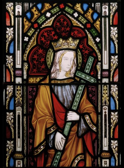 St. Helen, detalj (målat glas) av Augustus Welby Northmore Pugin