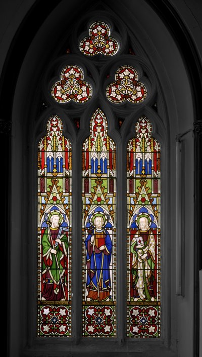 St. Thomas, St. James The Great och St. James The Less, 1849 (målat glas) av Augustus Welby Northmore Pugin
