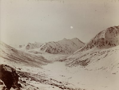 Oxus källglaciär från Wakhjir av Aurel Stein