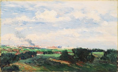 Utsikt över Madrid från Plantío de los Infantes eller Madrid sett från El Pardo av Aureliano de Beruete