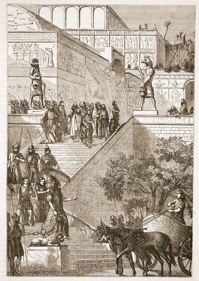 Palatset i Kouyunjik, restaurerat av Austen Henry Layard