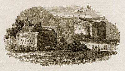 Bear Garden and Globe Theatre, Southwark, London, c1600 c1815 av Austin