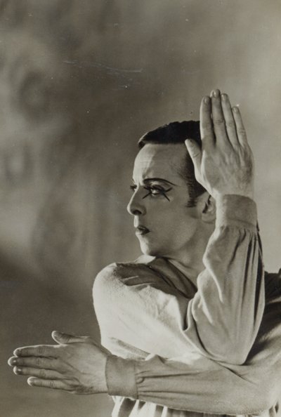 Vykort av Robert Helpmann (1909-86) i Vandraren 1941 av Australian Photographer