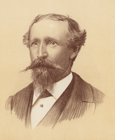 Bernhardt Otto Holtermann (färglitografi) av Australian School