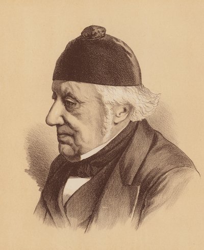 Sir William Westbrooke Burton, sentida domare i högsta domstolen i New South Wales (färglitografi) av Australian School