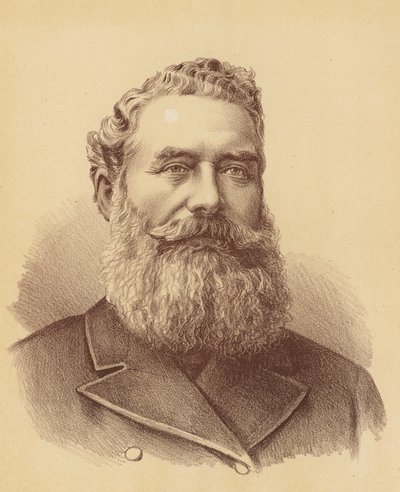 The Honourable James White (färglitografi) av Australian School