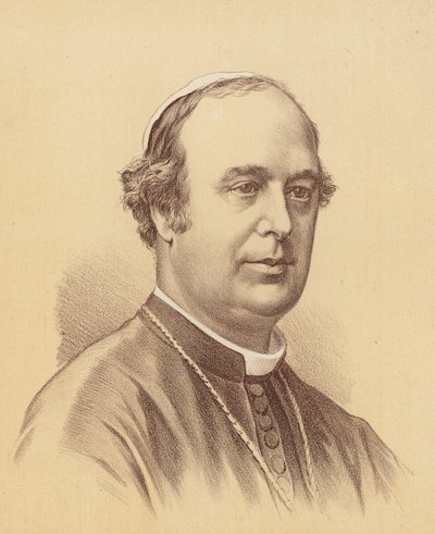The Most Reverend Roger Bede Vaughan, ärkebiskop av Sydney (färglitografi) av Australian School