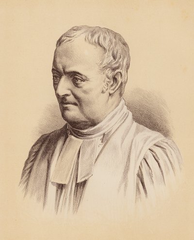 Den högvördige William Grant Broughton, förste lordbiskop av Sydney (färglitografi) av Australian School