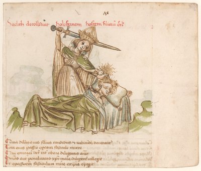 Judith Killing Holofernes av Austrian 15th Century