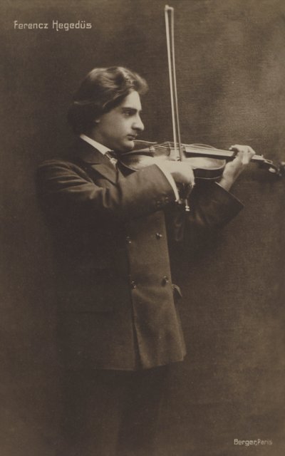 Ferencz Hegedus, ungersk violinist av Austrian Photographer
