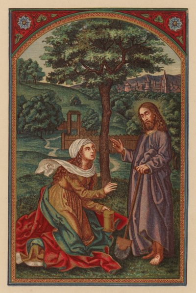 Jesus säger till henne: Maria! (kromolit) av Austrian School