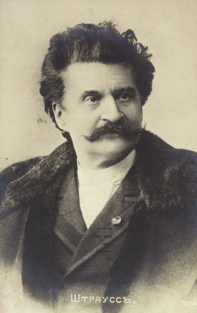 Porträtt av Johann Strauss II av Austrian School