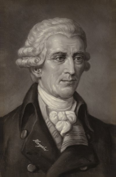 Porträtt av Joseph Haydn av Austrian School