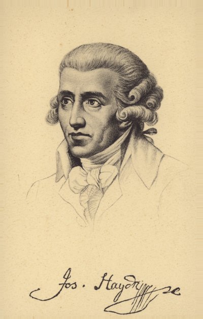 Porträtt av Joseph Haydn av Austrian School