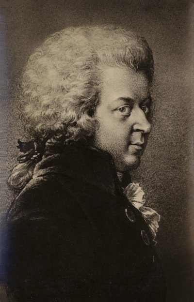 Porträtt av Wolfgang Amadeus Mozart av Austrian School