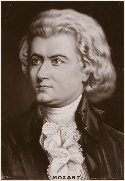Porträtt av Wolfgang Amadeus Mozart av Austrian School