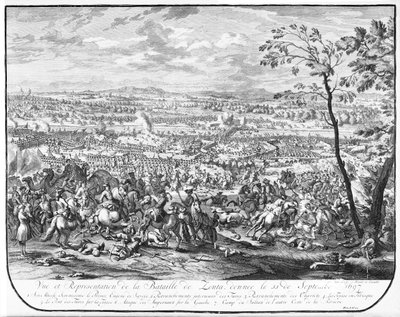 Slaget vid Zenta, 1697 av Austrian School