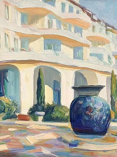 Utsikt över Blue Vase Resort av Avanesova Elena