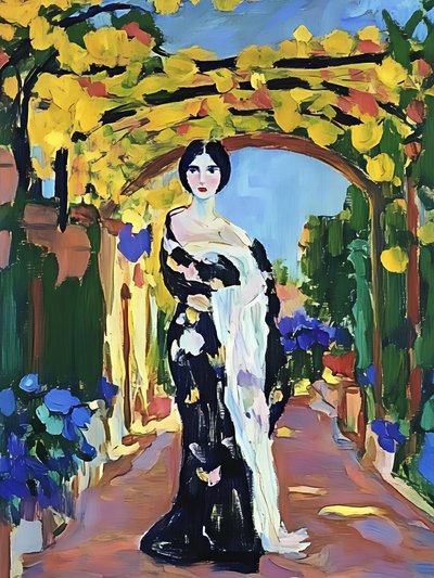 Elegant damträdgård av Avanesova Elena