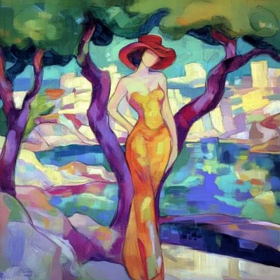 Red Hat City View av Avanesova Elena