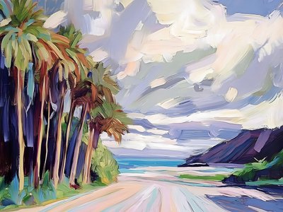 Tropical Beach Road av Avanesova Elena