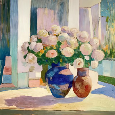 Färgglada blomvaser av Avanesova Elena
