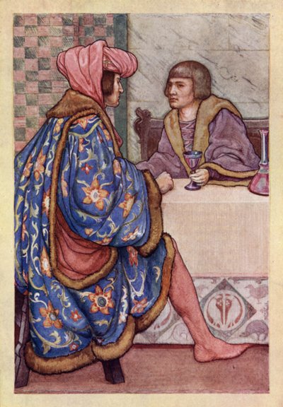 John Keats: Isabella, Or, The Pot Of Basil (färg litho) av Averil Mary Burleigh