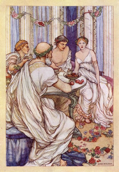 John Keats: Lamia (färg litho) av Averil Mary Burleigh