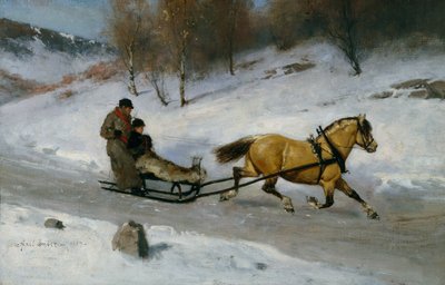 Hästsläde av Axel Hjalmar Ender