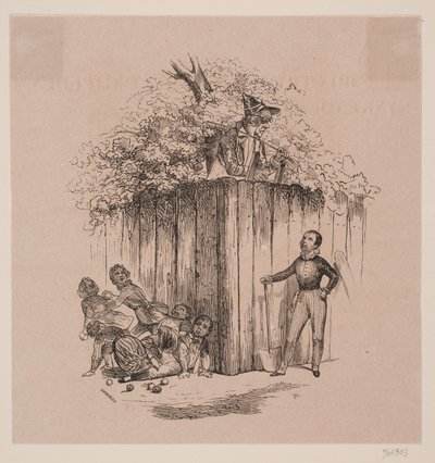 Barn som stjäl äpplen av Axel Theodor Kittendorff